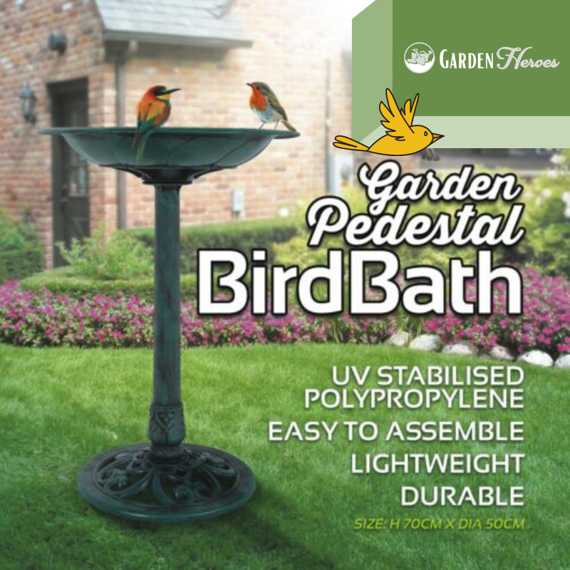GARDEN KNIGHT™ Pedestal Bird Bath