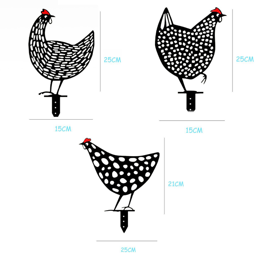 GARDEN KNIGHT™ Cheeky Chickens Garden Ornaments