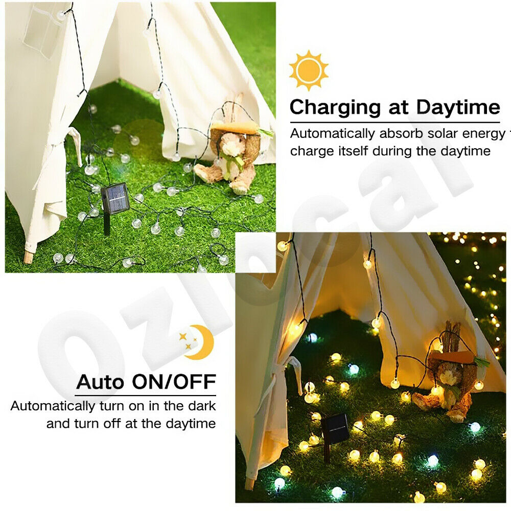 Garden Knight™ Outdoor Solar Globe String Lights